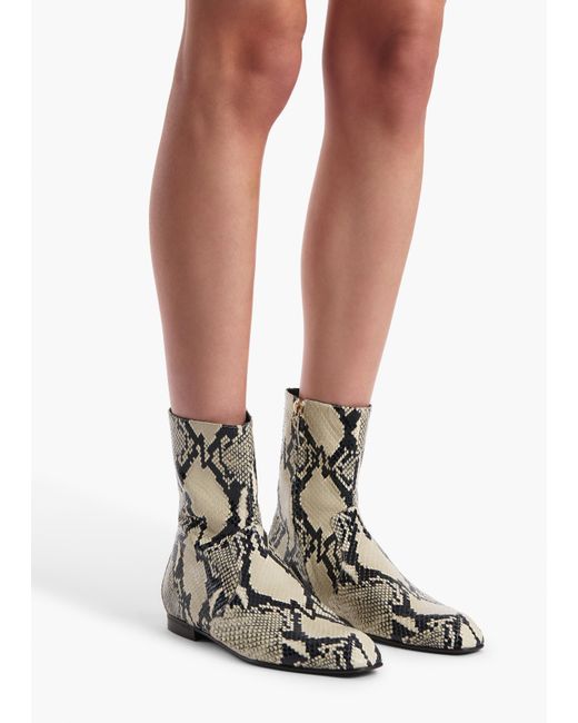 Khaite White Colt Ankle Boot