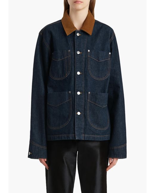 Khaite Blue Wyatt Jacket