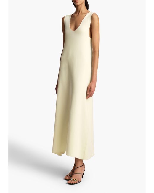 Khaite White Keran Dress