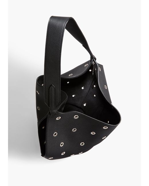 Khaite Black Small Lotus Tote