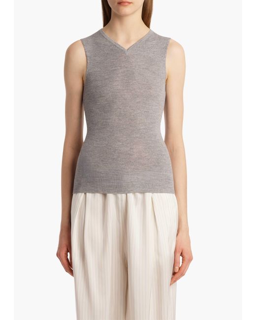 Khaite Gray Renato Top