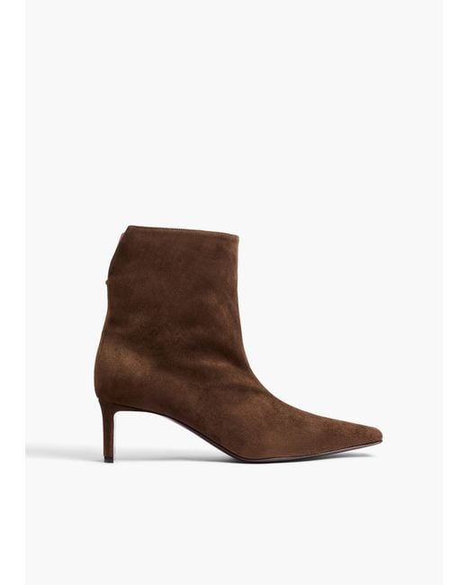 Khaite Brown Ona Ankle Boot