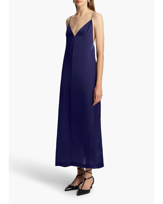 Khaite Blue Tulula Dress