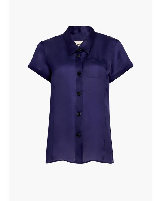Khaite Blue Keefe Top
