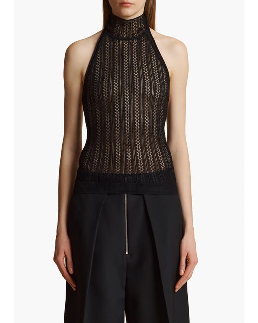 Khaite Black Benedetta Top