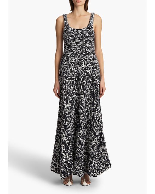 Khaite White Exclusive Twigs Dress