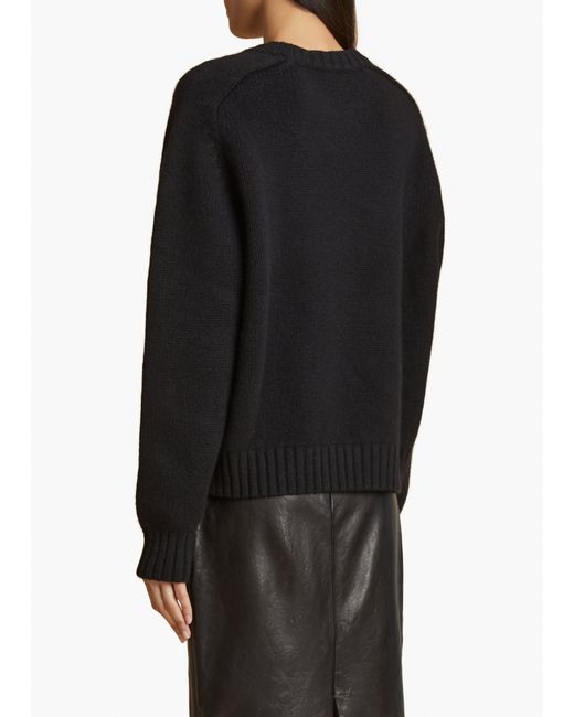 Khaite Black Mae Sweater