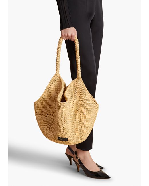 Khaite Metallic Medium Lotus Tote