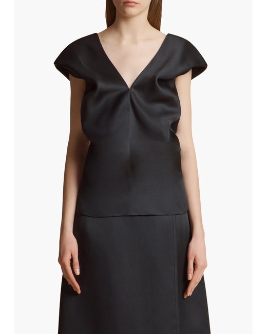 Khaite Black Ami Top
