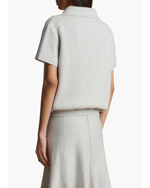Khaite White Exclusive Gulliame Top