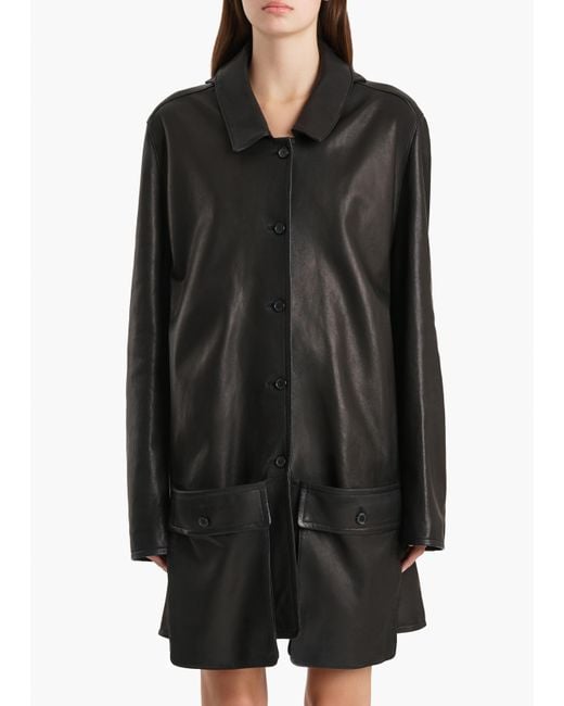 Khaite Black Harmon Coat