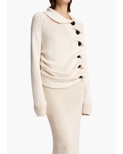 Khaite Natural Lorrai Cardigan