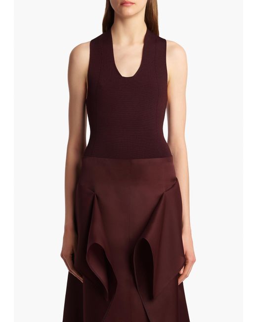 Khaite Purple Toto Bodysuit