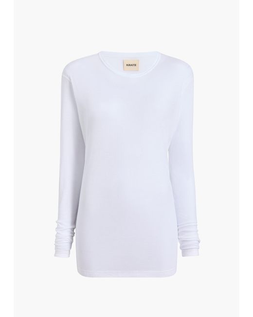 Khaite White Morton Top