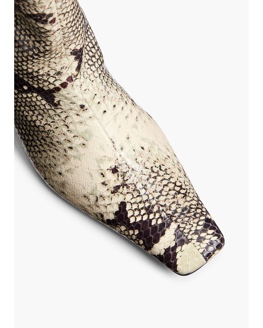 Khaite White Ona Knee-High Boot