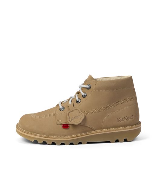 Kickers Natural Adult Kick Hi Leather Sand