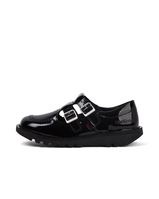 Kickers Black Adult Kick T Double Patent Leather