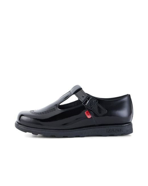Kickers Black Adult Fragma T-Buckle Patent Leather