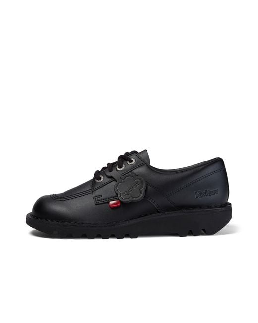 Kickers Black Adult Kick Lo Leather for men
