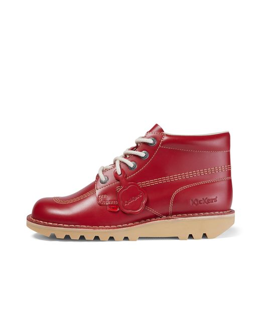 Kickers Red Adult Kick Hi Leather for men