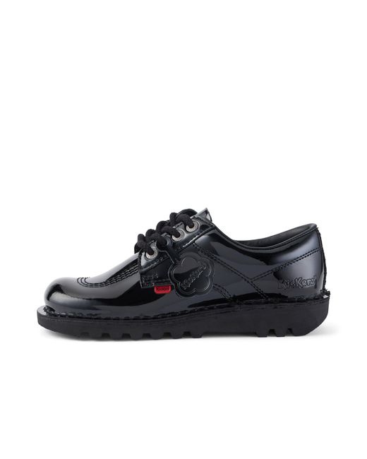 Kickers Black Adult Kick Lo Patent Leather