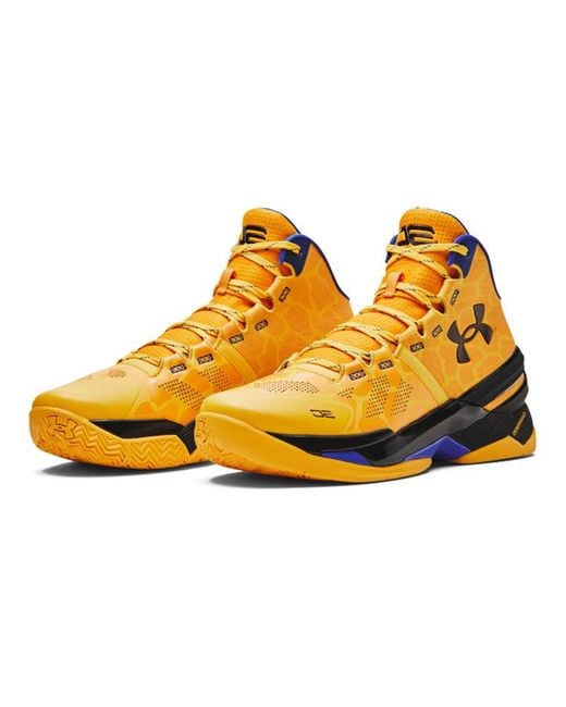 Under Armour Yellow Curry 2 Retro 'double Bang' for men