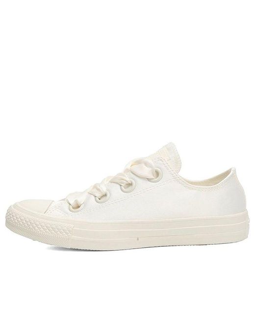 Converse White (Wmns) All Star Big Eyelets Silk Bow