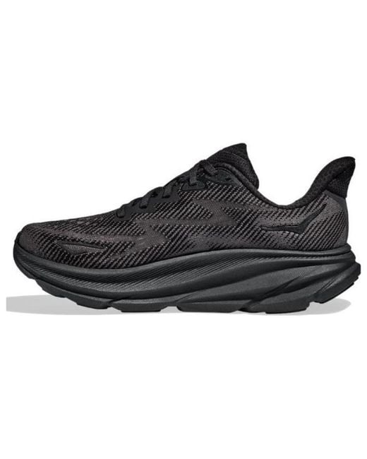Hoka One One Black Clifton 9 for men