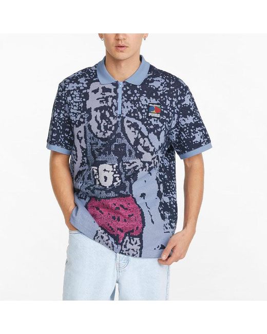 PUMA Blue X Butter Goods Polo Shirt for men