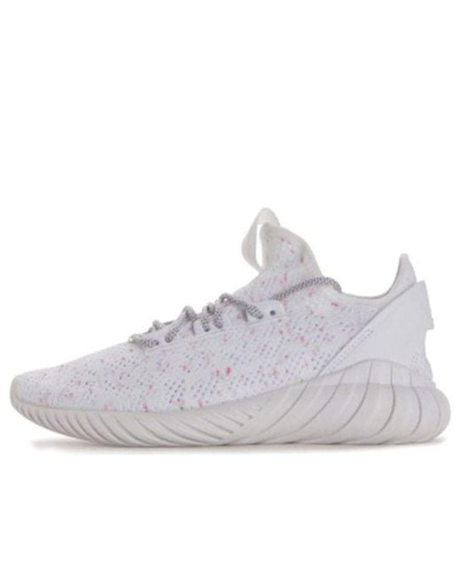 Adidas White Tubular Doom Sock Primeknit for men