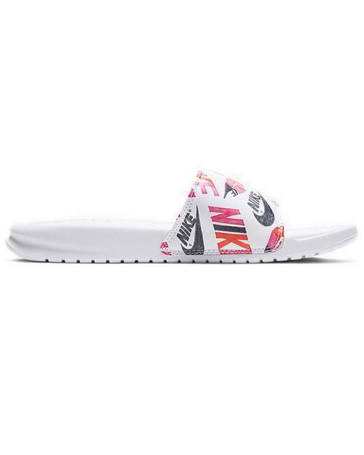 Nike White (Wmns) Benassi Jdi Print 'Floral' for men