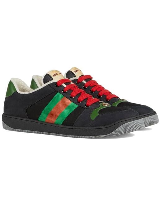 Gucci Black Screener Suede for men