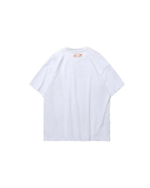 Li-ning Blue X Crossover Word Tee for men