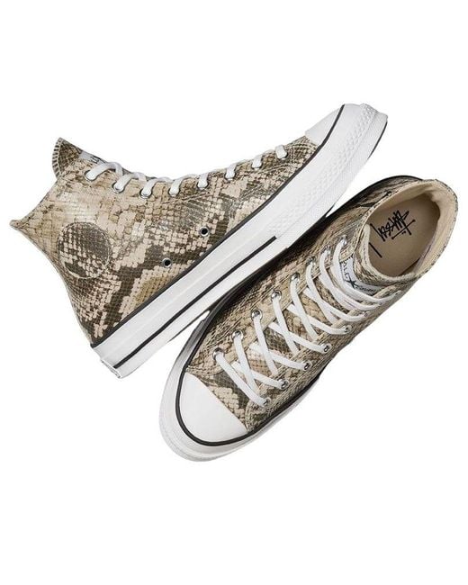 Converse X Stussy Chuck Taylor All Star 70 Hi 'Snakeskin' in Brown