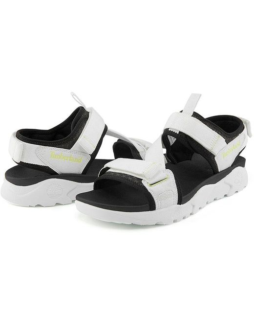 Timberland White Ripcord Double-Strap Sandals for men