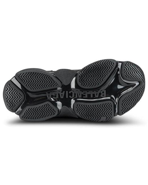 Balenciaga Black (Wmns) Triple S Sneaker 'All Over Logo