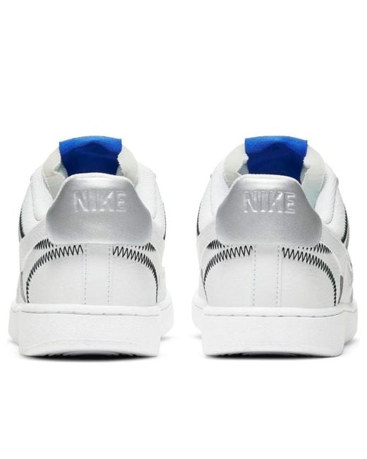 Nike Air Jordan Court Vision Low Se 'white Metallic Silver'
