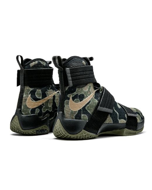 Nike Black Lebron Zoom Soldier 10 'Army Camo' for men