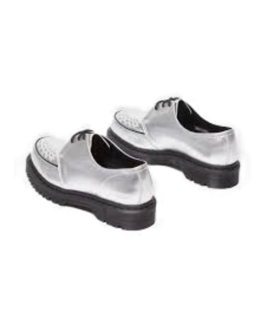 Dr. Martens Gray Ramsey Supreme Nappa Leather Creepers