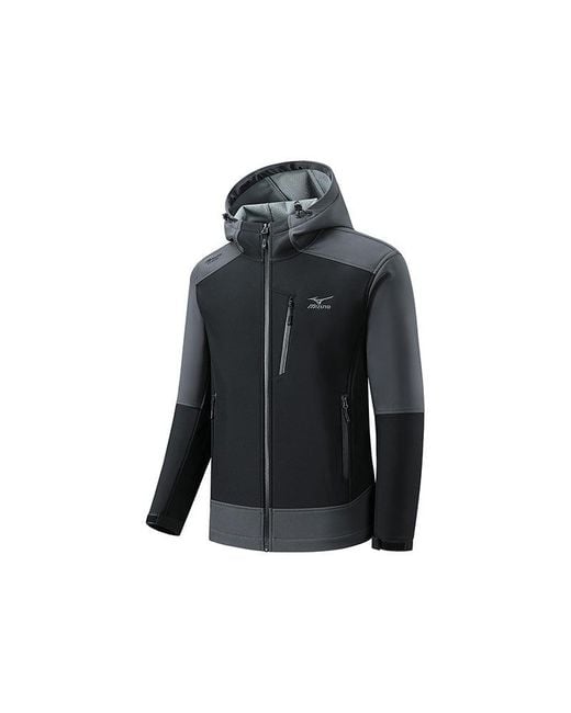Mizuno Black Logo Warm Jacket for men