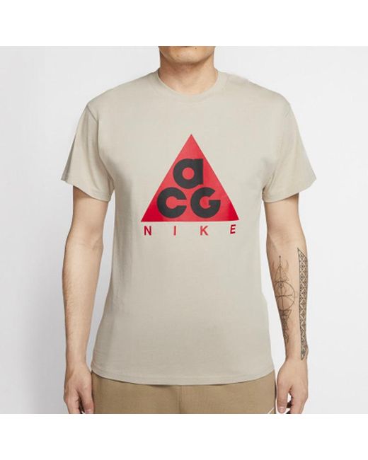 Nike Pink Lab Acg Printed T-Shirt 'String University' for men
