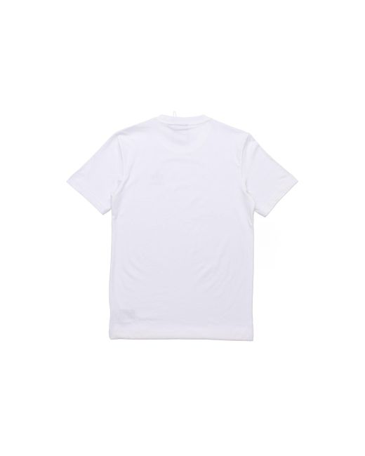 Adidas White Originals Solid Color Logo Short Sleeve for men