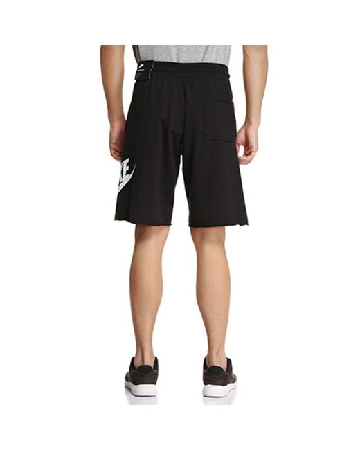 Nike Black Sportswear Ft Gx Short Knitting Sports Short for men
