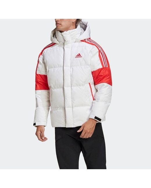 Adidas Red Warm Outdoor Sports Down Jacket for men