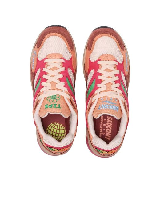 Saucony Red X Jae Tips Grid Shadow 2 'What's The Occasion? Wear To The Party' for men