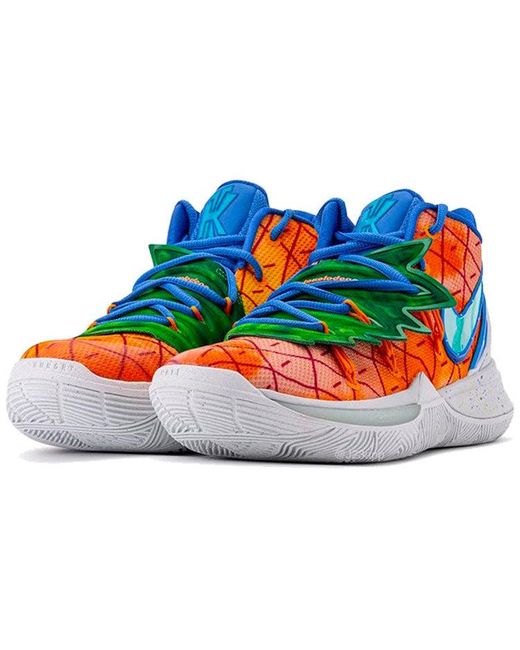 Nike Blue Spongebob Squarepants X Kyrie 5 'Pineapple House' for men