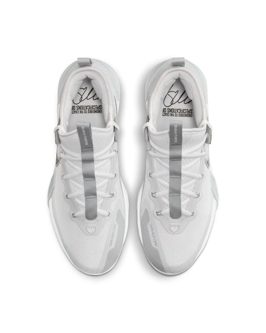Nike White Force Zoom Trout 9 Elite Baseball Cleats for men