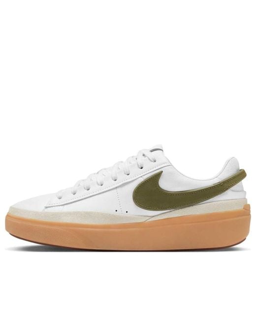 Nike White Blazer Phantom Low Medium Gum' for men