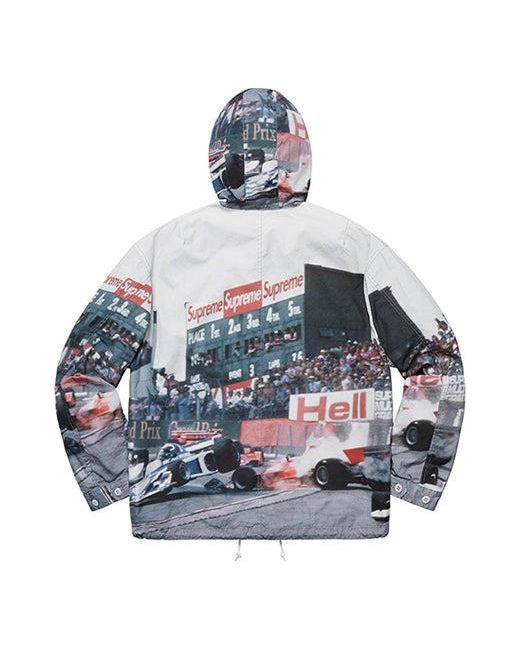 Supreme Blue Grand Prix Parka for men