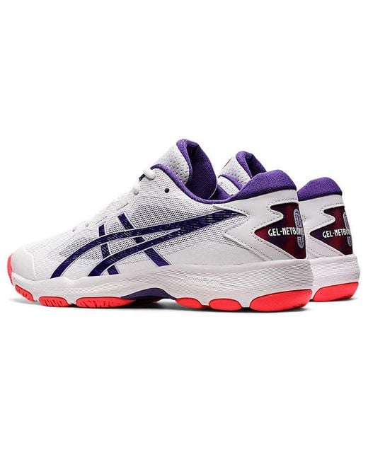 Asics White (Wmns) Gel-Netburner Academy 9 Basketball Sneakers